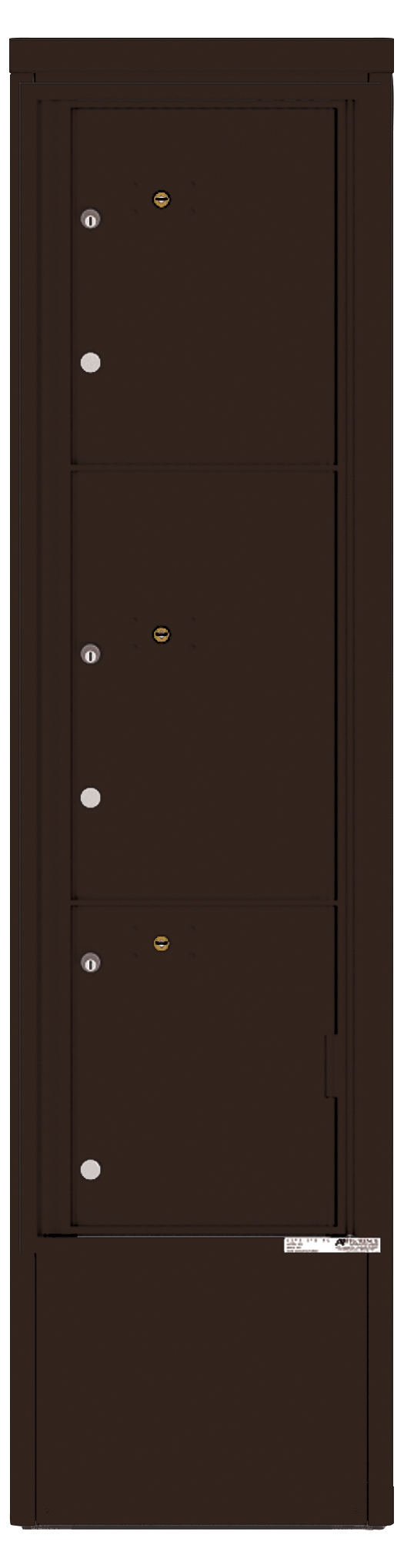 4C16S-3P-D 4C Horizontal Depot Mailbox Dark Bronze
