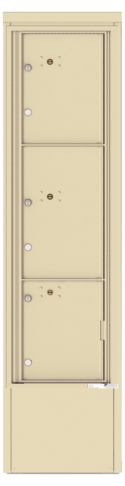 4C16S-3P-D 4C Horizontal Depot Mailbox Sandstone