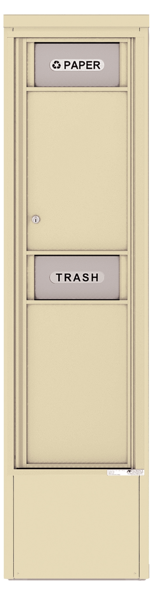 4C16S-BIN-D 4C Horizontal-Trash/Recycling Bin Sandstone