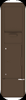 4C16S-HOP-D 4C Horizontal Single column Collection/Drop box Antique Bronze