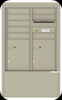 4CADD-08-D 4C Horizontal Depot Mailboxes Postal Grey