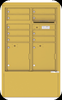 4CADD-09-D 4C Horizontal Depot Mailbox Gold Speck