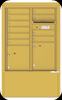 4CADD-10-D 4C Horizontal Depot Mailbox Gold Speck