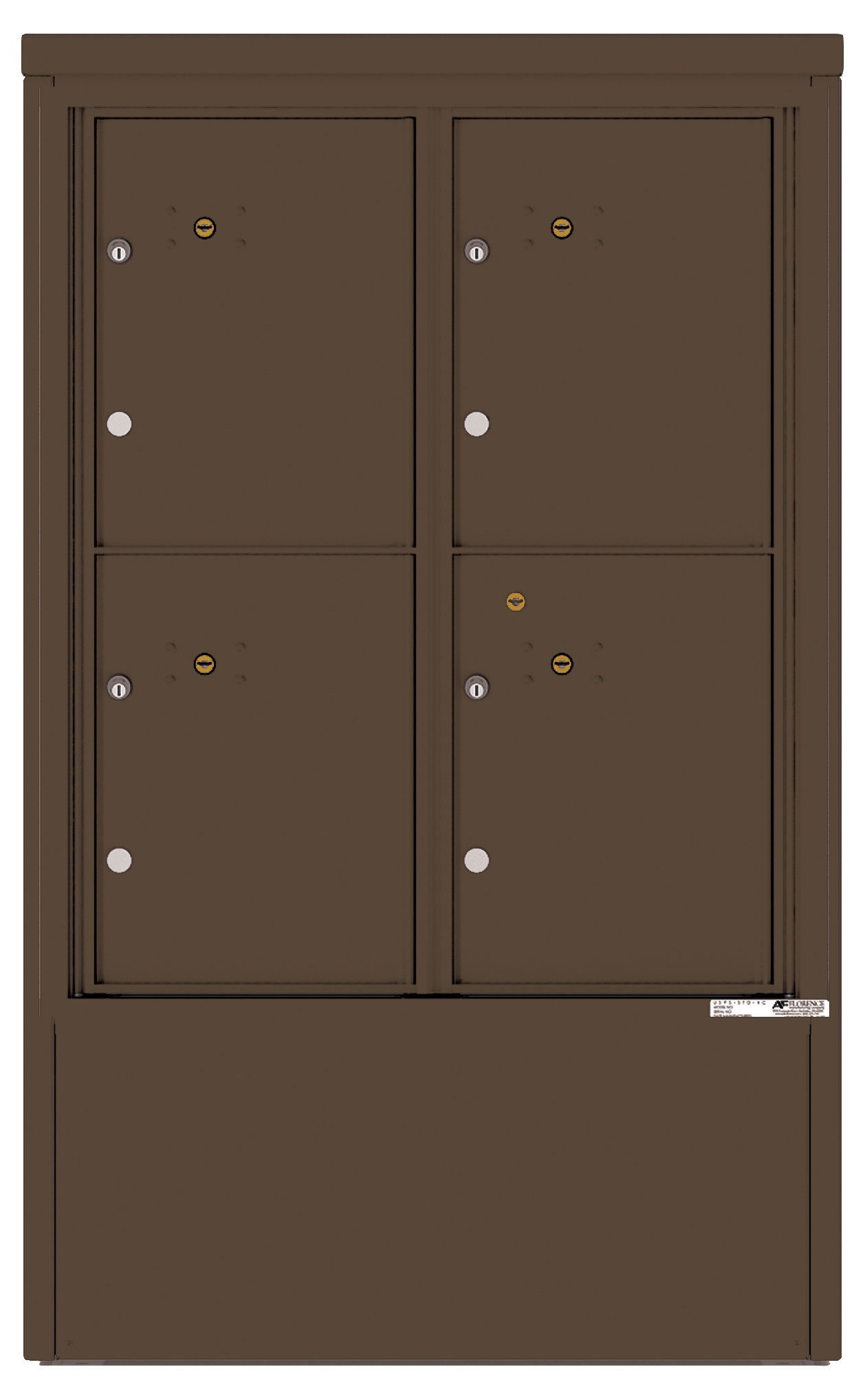 4CADD-4P-D 4C Horizontal Depot Mailboxes Antique Bronze