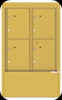 4CADD-4P-D 4C Horizontal Depot Mailboxes Gold Speck
