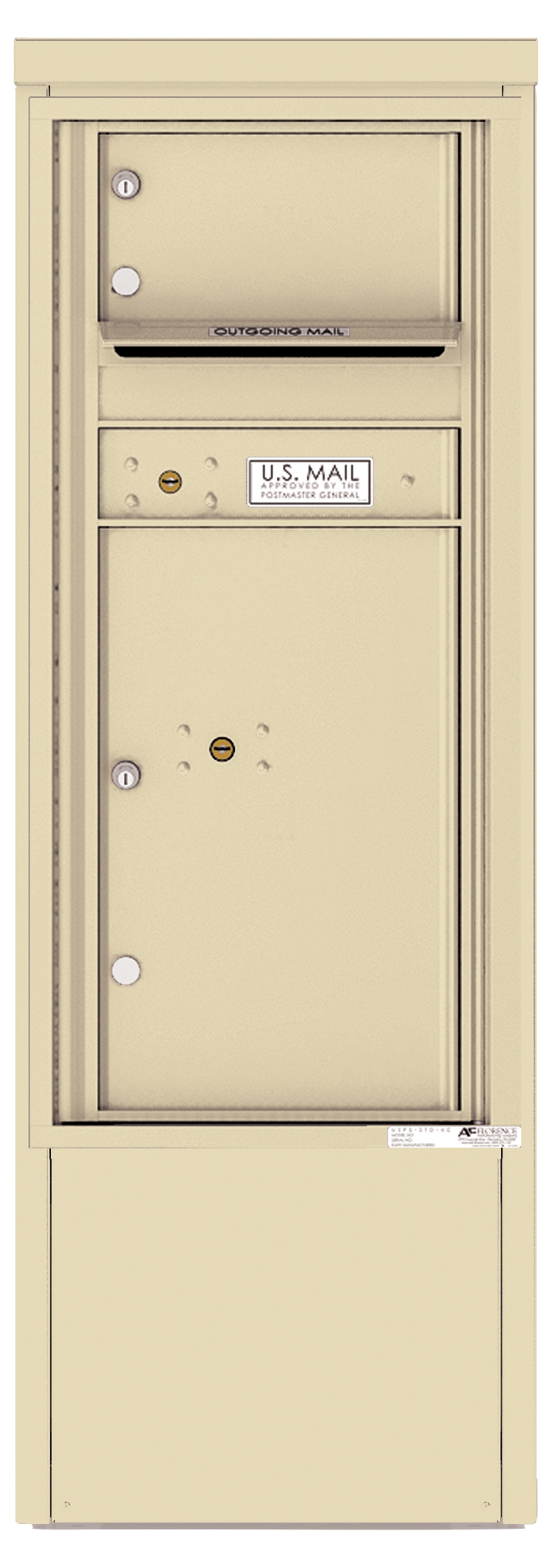 4CADS-01-D 4C Horizontal Depot Mailbox Sandstone