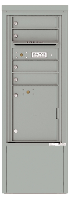 4CADS-04-D 4C Horizontal Depot Mailbox Silver Speck