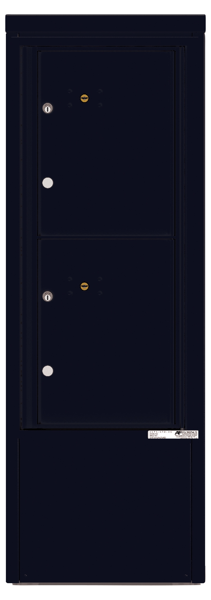 4CADS-2P-D 4C Horizontal Depot Mailbox Black