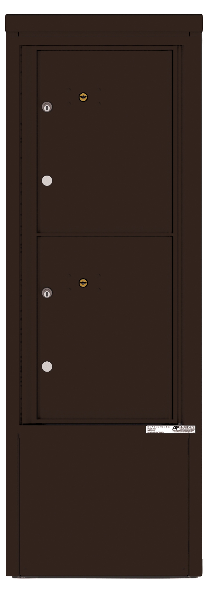 4CADS-2P-D 4C Horizontal Depot Mailbox Dark Bronze