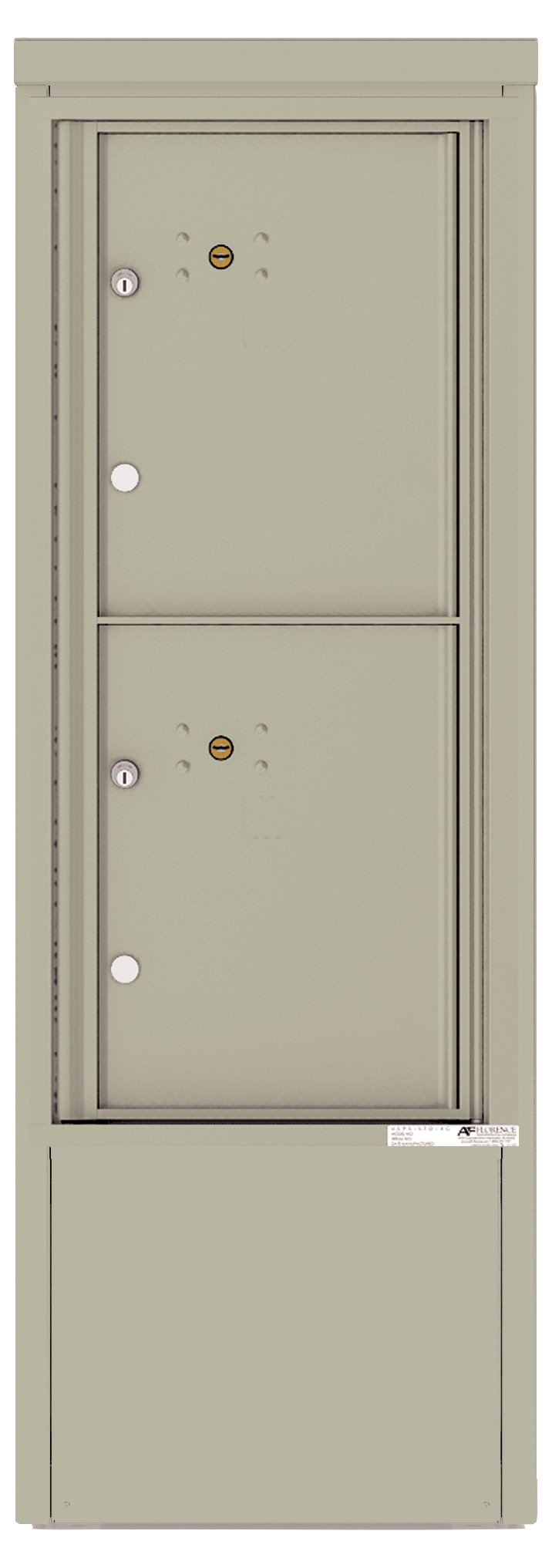 4CADS-2P-D 4C Horizontal Depot Mailbox Postal Grey