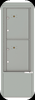 4CADS-2P-D 4C Horizontal Depot Mailbox Silver Speck