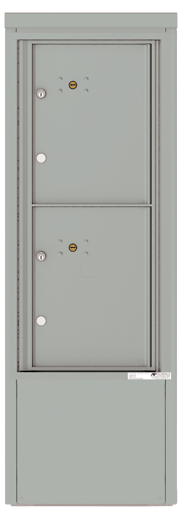 4CADS-2P-D 4C Horizontal Depot Mailbox Silver Speck