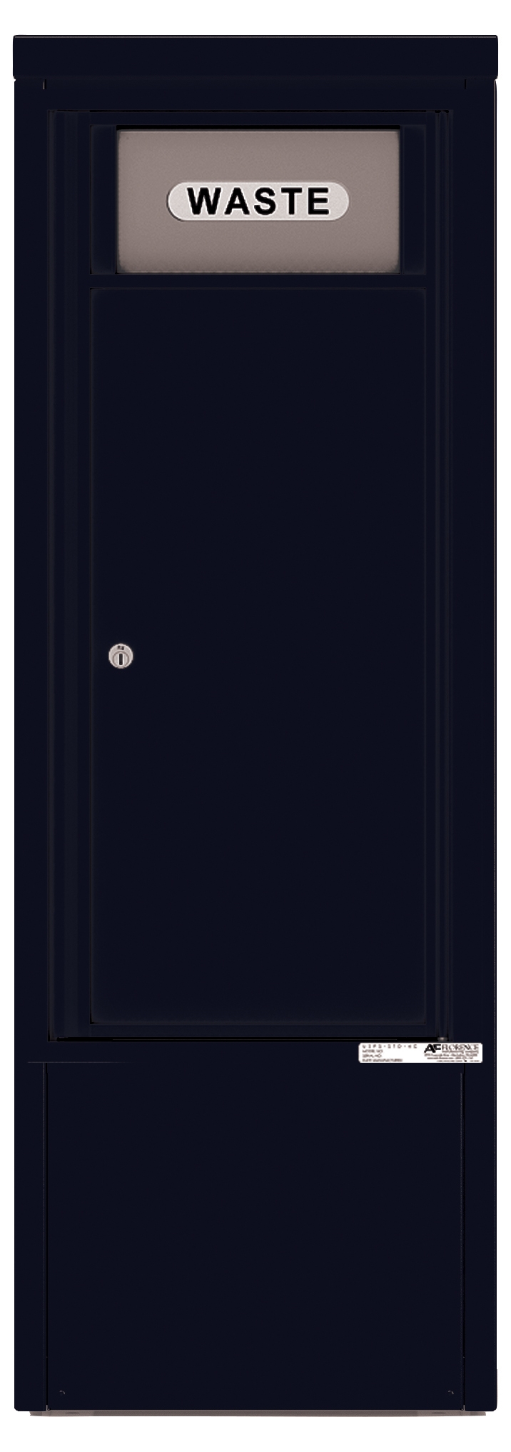 4CADS-BIN-D 4C Horizontal-Trash/Recycling Bin Black