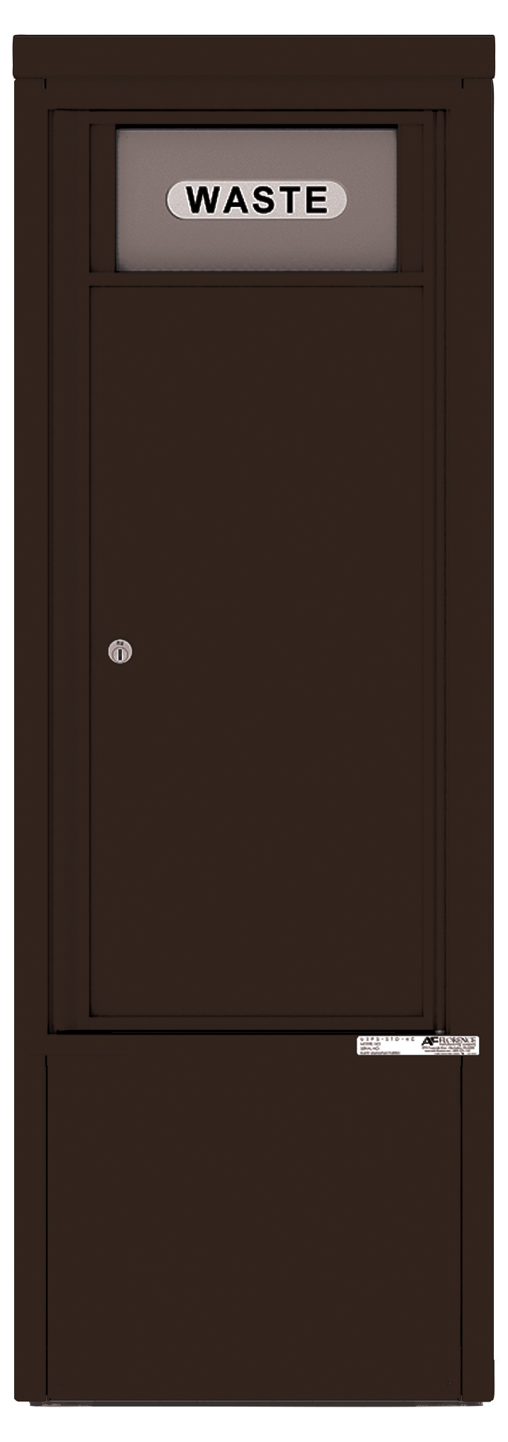 4CADS-BIN-D 4C Horizontal-Trash/Recycling Bin Dark Bronze