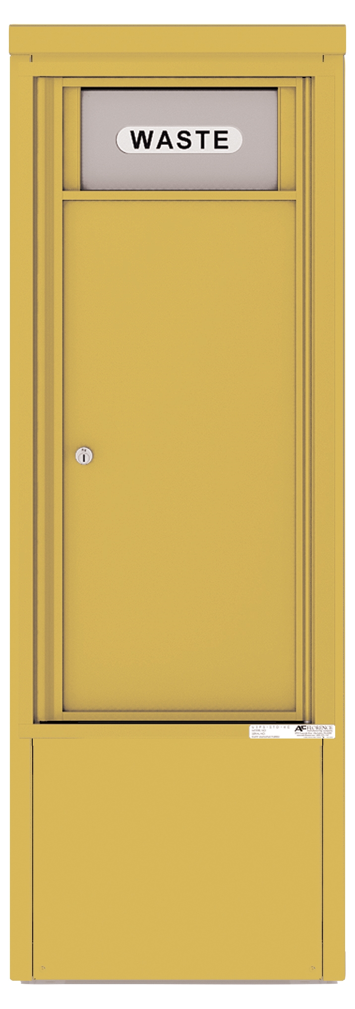 4CADS-BIN-D 4C Horizontal-Trash/Recycling Bin Gold Speck