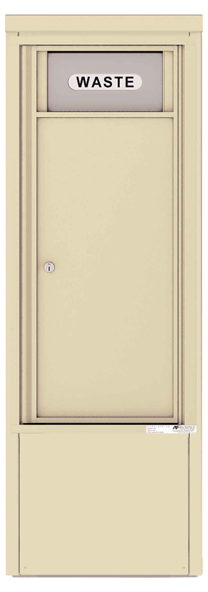 4CADS-BIN-D 4C Horizontal-Trash/Recycling Bin Sandstone