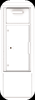 4CADS-HOP-D 4C Hopper Style Collection / Drop Box White