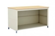 60-Inch Extra Deep Open Storage Adjustable Table with Shelf