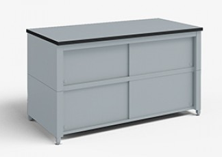 72Inch Extra Deep Storage Table with Center Shelf and Dual Locking