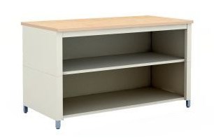 72-Inch Extra Deep Open Storage Adjustable Table with 2 Shelves