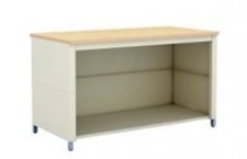 72-Inch Extra Deep Open Storage Adjustable Table with Shelf