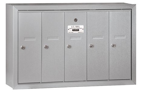 5-Door 3500 Series Vertical Mailbox Aluminum