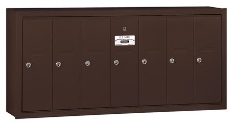 7-Door 3500 Series Vertical Mailbox Bronze