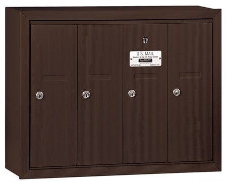 4-Door 3500 Series Vertical Mailbox Bronze