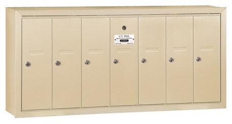 7-Door 3500 Series Vertical Mailbox Sandstone