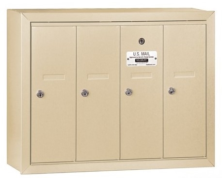 4-Door 3500 Series Vertical Mailbox Sandstone