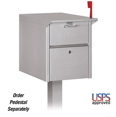 Silver Locking Mail Chest