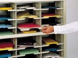 Steel Mail Sorter Shelves