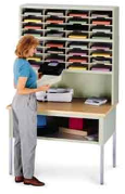 Mailroom Sorter Shelves