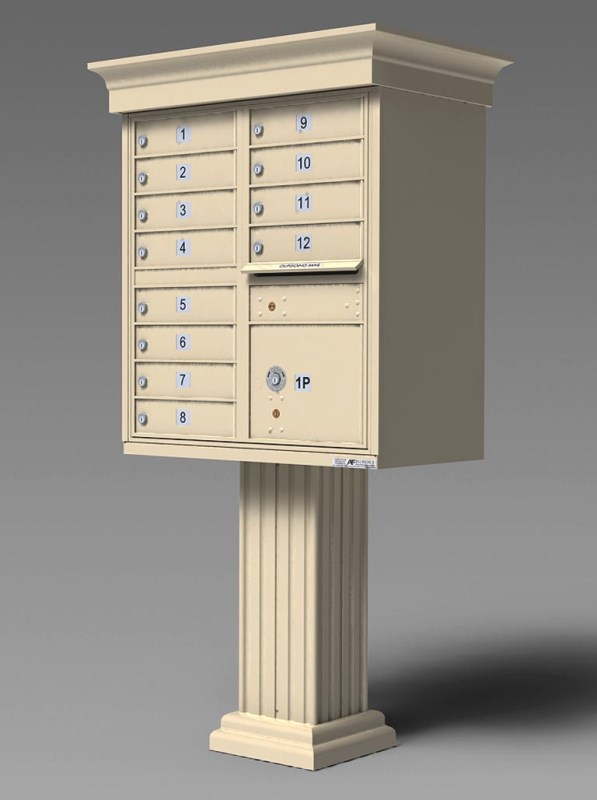 Decorative Classic 12 Door Cluster Box Unit