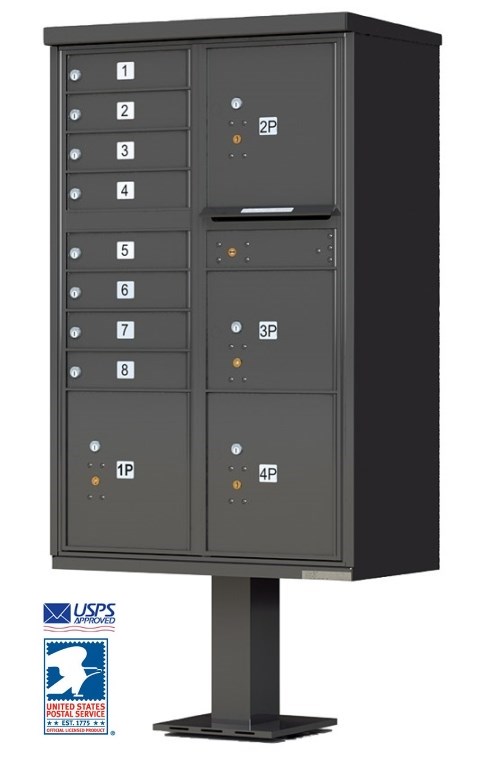 1570-8T6 Florence vital™ 8 Door Cluster Mailbox CBU USPS Unit