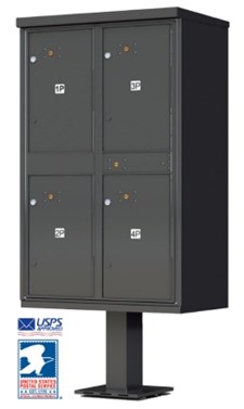 1590T2 Florence Outdoor Pedestal Parcel Mailbox USPS approved