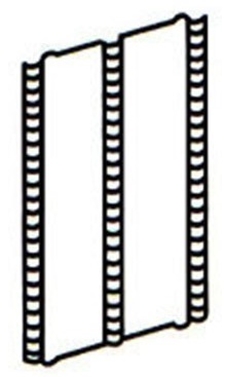 Vertical Shelf Support – 13 ¼" high x 12 ¼" deep