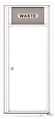 4C10S-Bin Ten Door High 4C Trash/Recycling Bin Gold Speck White