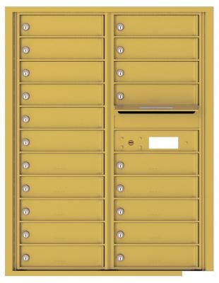 Gold Speck 4C Mailbox
