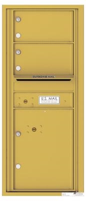 4C11S-02 Eleven Door High Two Tenant 4C Mailbox Gold Speck