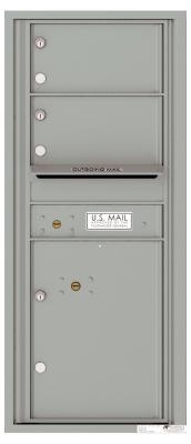 4C11S-02 Eleven Door High Two Tenant 4C Mailbox Silver