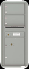 4C11S-02 Eleven Door High Two Tenant 4C Mailbox Silver