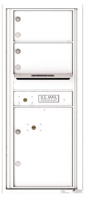 4C11S-02 Eleven Door High Two Tenant 4C Mailbox White