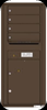 4C11D-04 Eleven Door High Four Tenant 4C Mailbox Antique Bronze