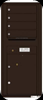 4C11D-04 Eleven Door High Four Tenant 4C Mailbox Dark Bronze