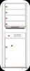 4C11D-04 Eleven Door High Four Tenant 4C Mailbox White