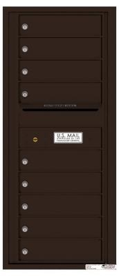 4C11S-09 Eleven Door High Nine Tenant 4C Mailbox Dark Bronze