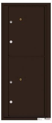 4C11S-2P Eleven Door High Two Parcel Locker 4C Mailbox Dark Bronze