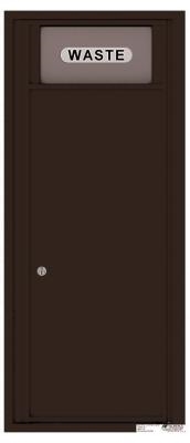 4C11S-Bin Eleven Door High 4C Trash/Recycling Bin Dark Bronze