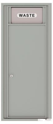 4C11S-Bin Eleven Door High 4C Trash/Recycling Bin Silver